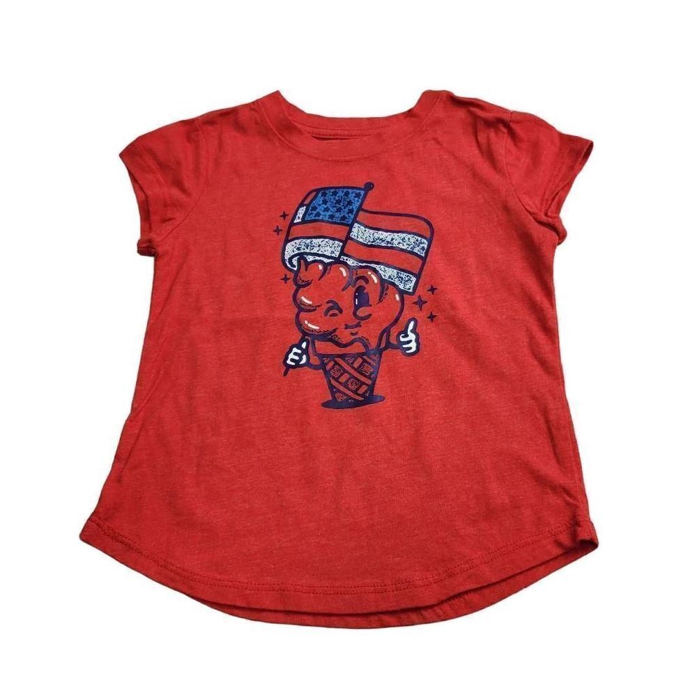 Family Fun Patriotic ice cream cone shirt 4T